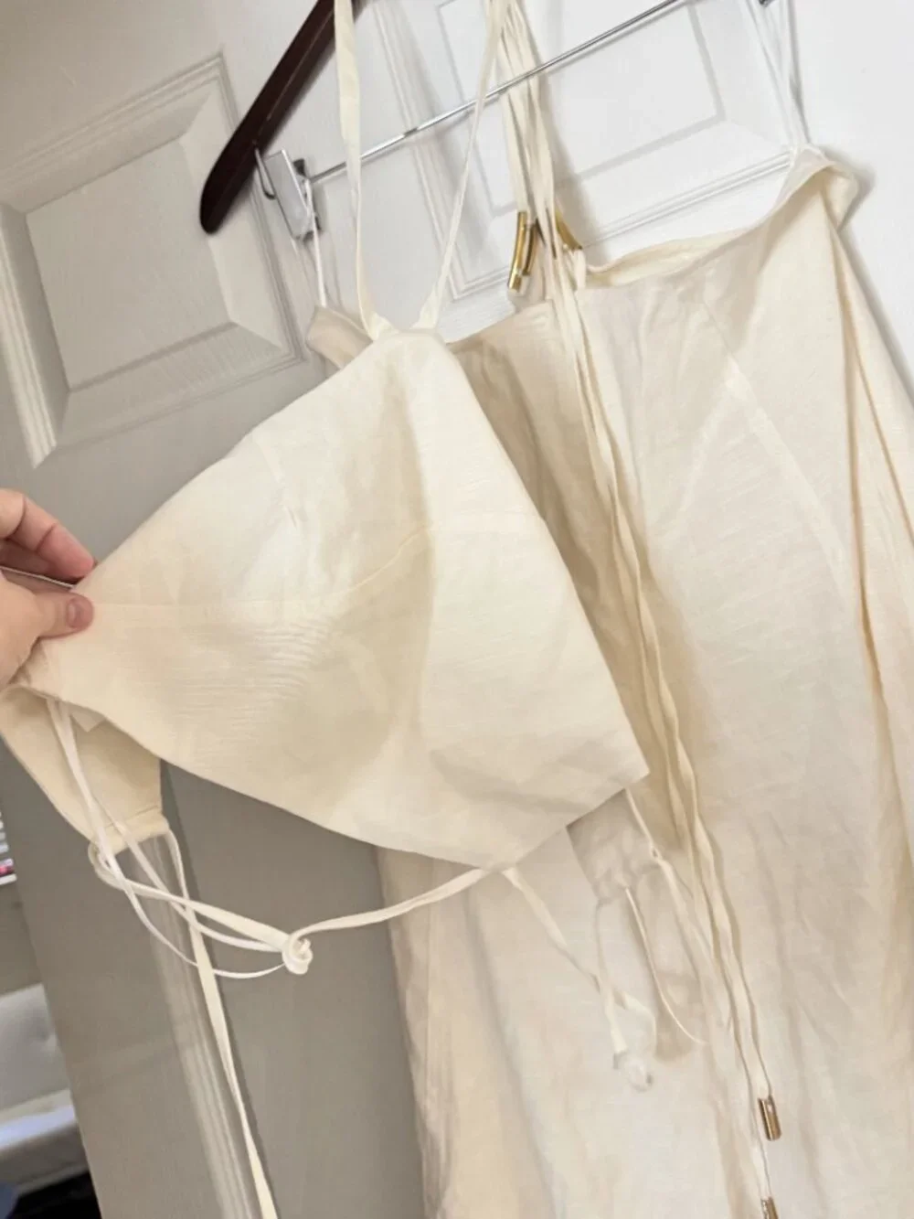Cult Gaia Cream Tan Skirt & Top Set - Picture 6 of 7